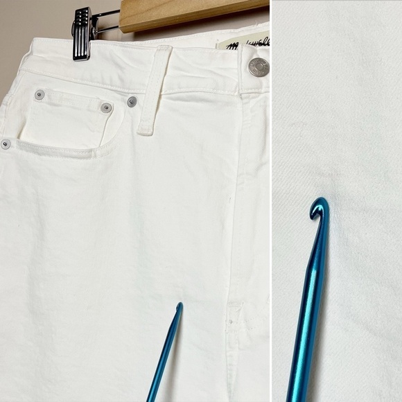 Madewell NWT Curvy Perfect Vintage Jeans 32 14 Tile White high rise waist retro - Picture 12 of 13